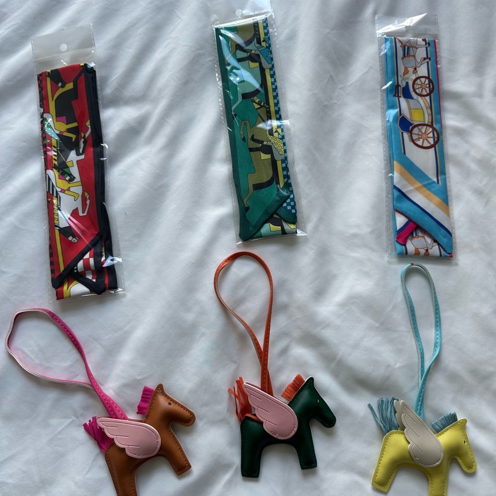 Bag Charms and Twilly